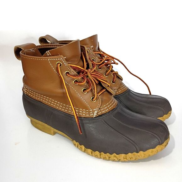LL Bean Duck Boots Maine Bean Boots Made in USA Women's 9M Waterproof Outdoors - Picture 1 of 9